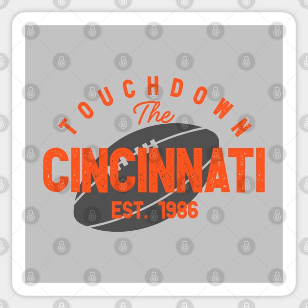 Cincinnati Football Team Sticker by igzine